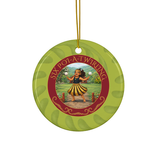 Day 06 of 12 - Six Poi-A-Twirling | From the Twelve Days of a Kiwi Christmas Collection