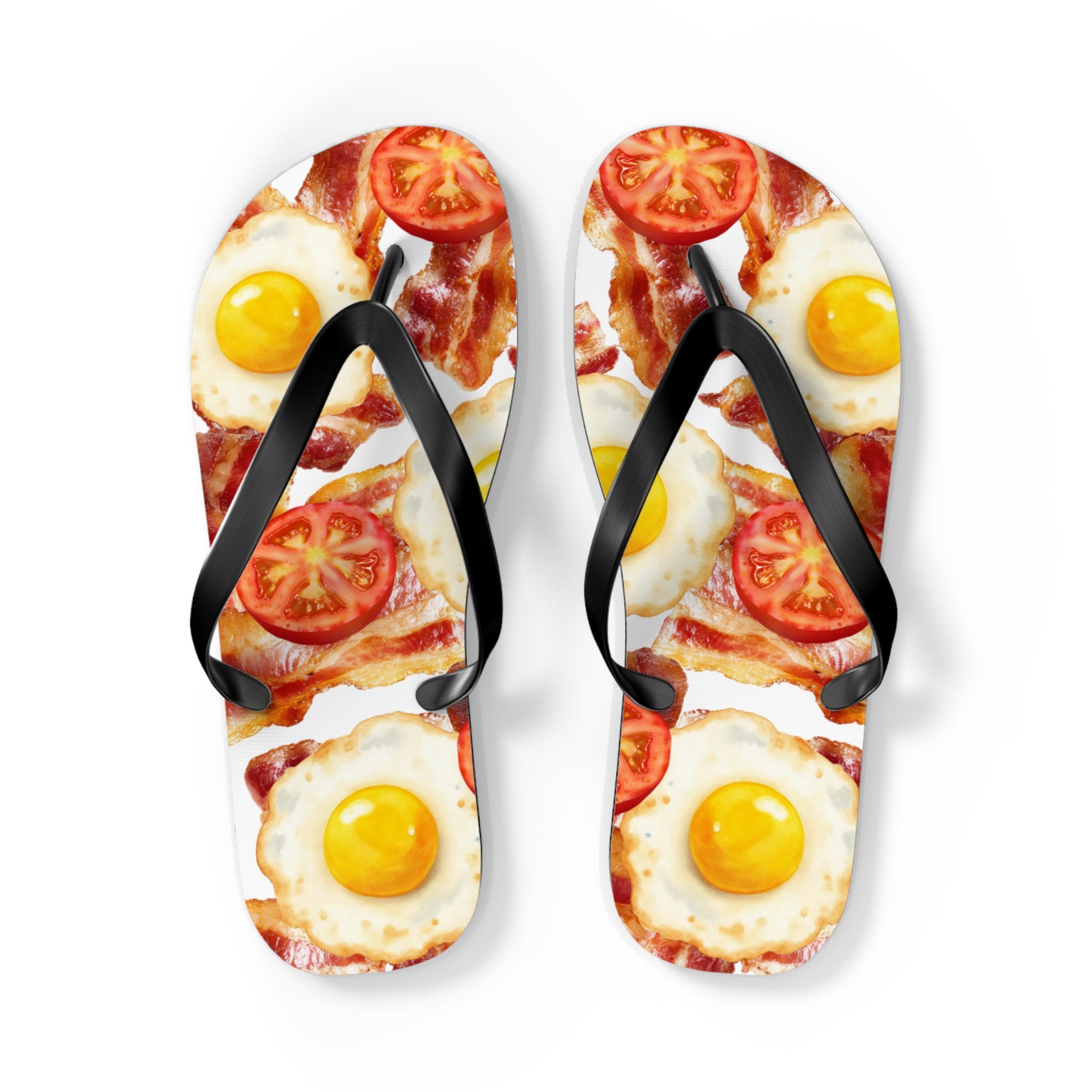 Quirky Bacon, Eggs & Tomato Jandals