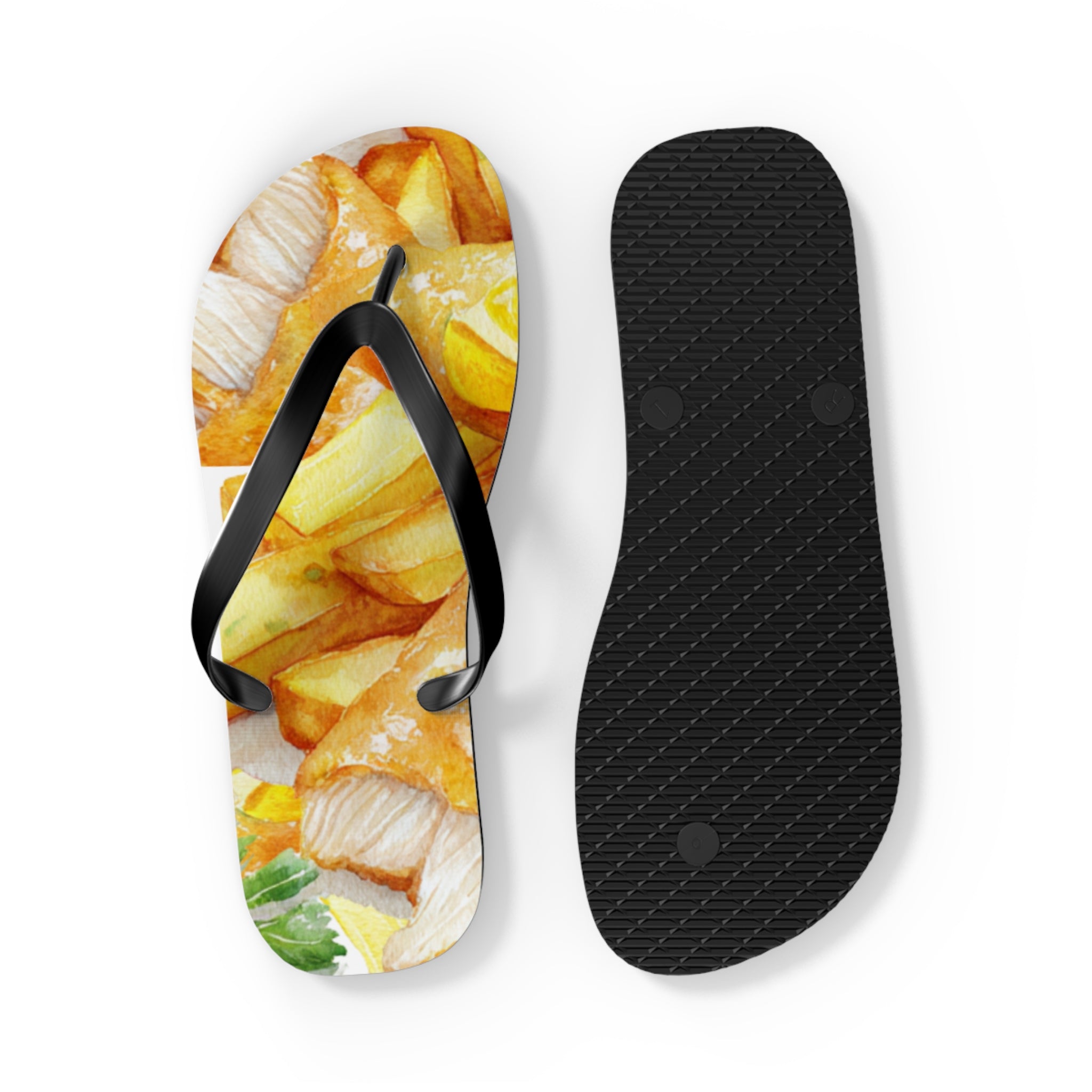 Fish 'n' Chips Jandals | Aotearoa New Zealand Quirky Design