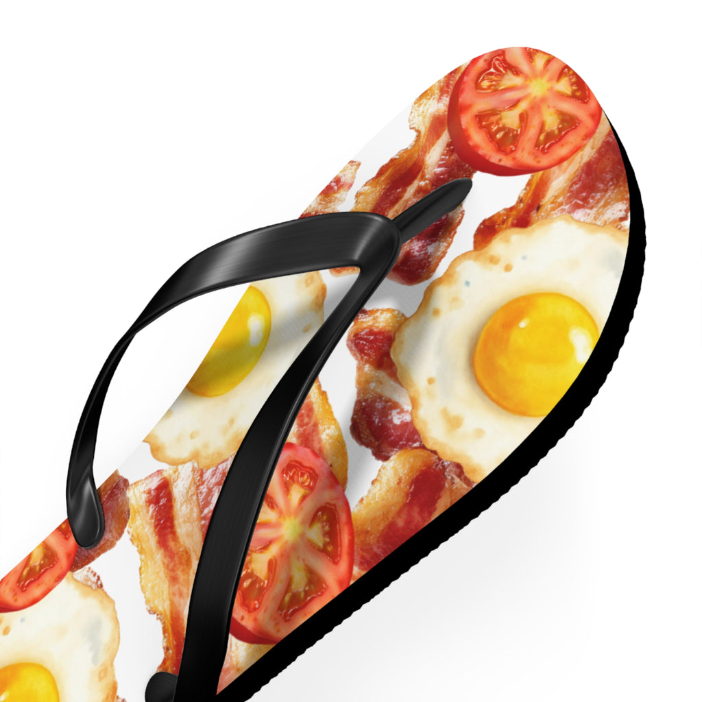 Quirky Bacon, Eggs & Tomato Jandals