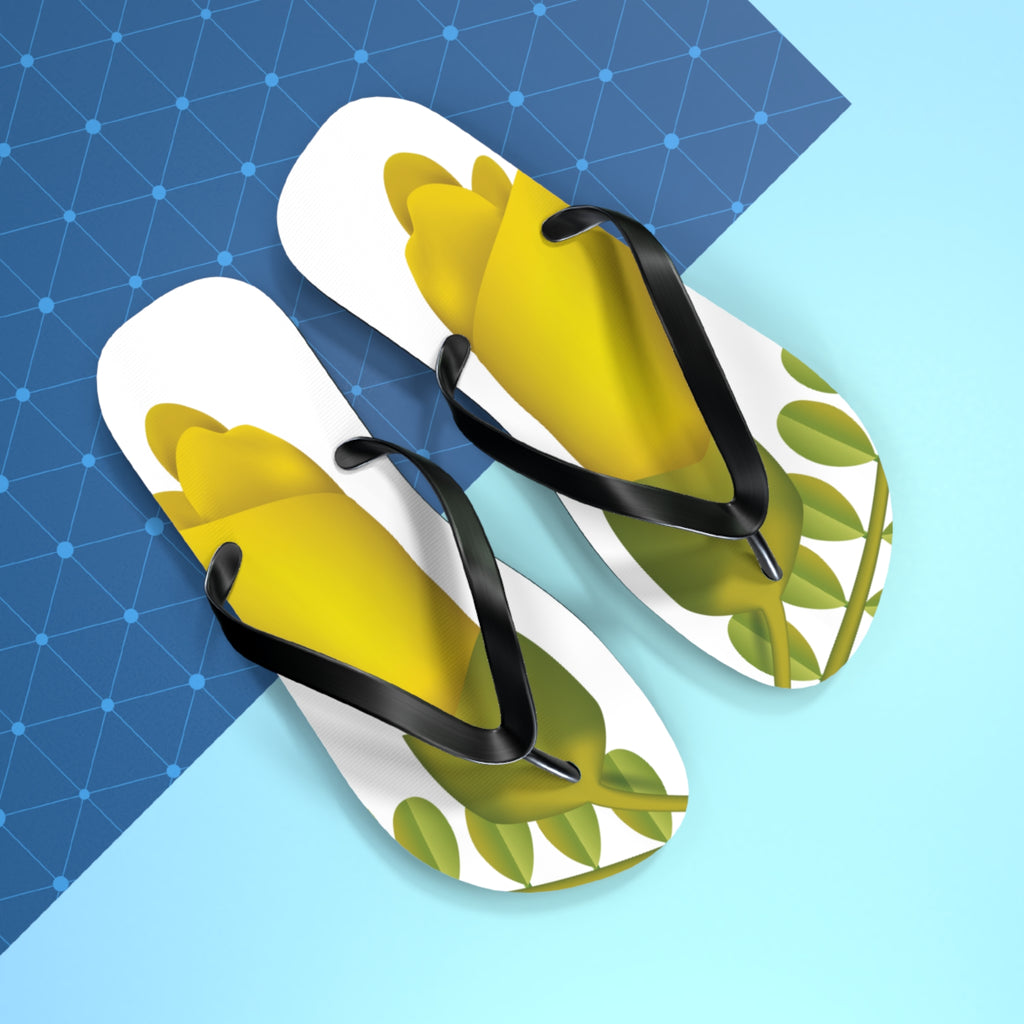 Kowhai Flower Jandals | Aotearoa New Zealand Gift