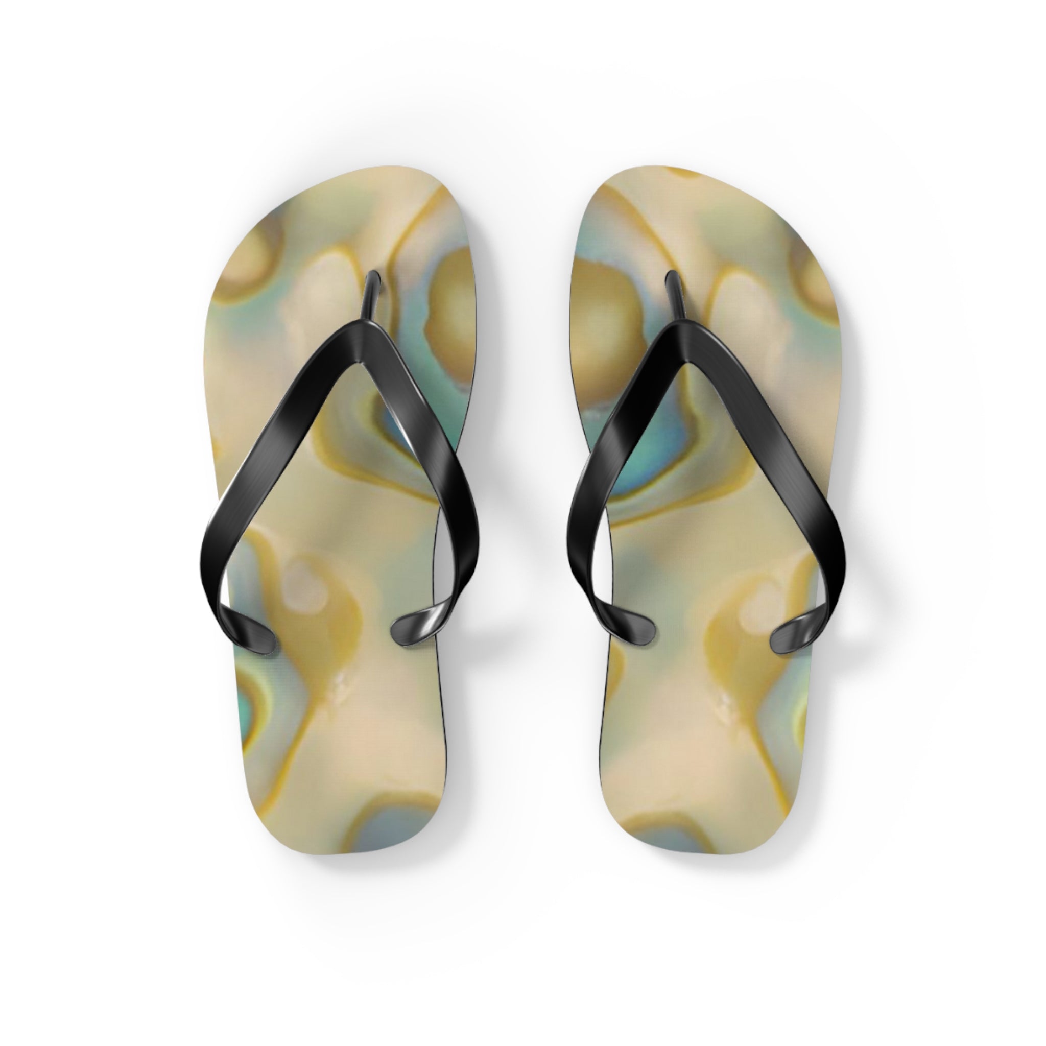 New Zealand Paua Shell Design Inspired Jandals