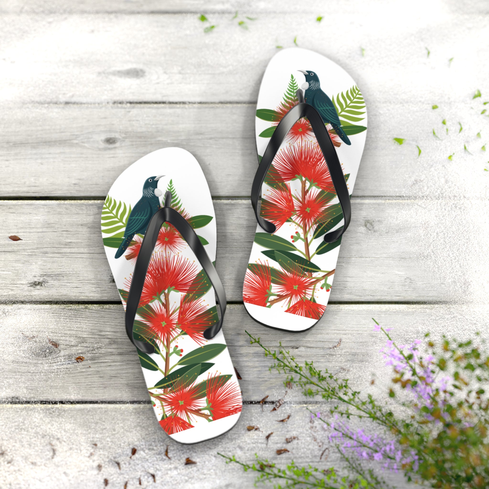 New Zealand Tui Pohutukawa Jandals