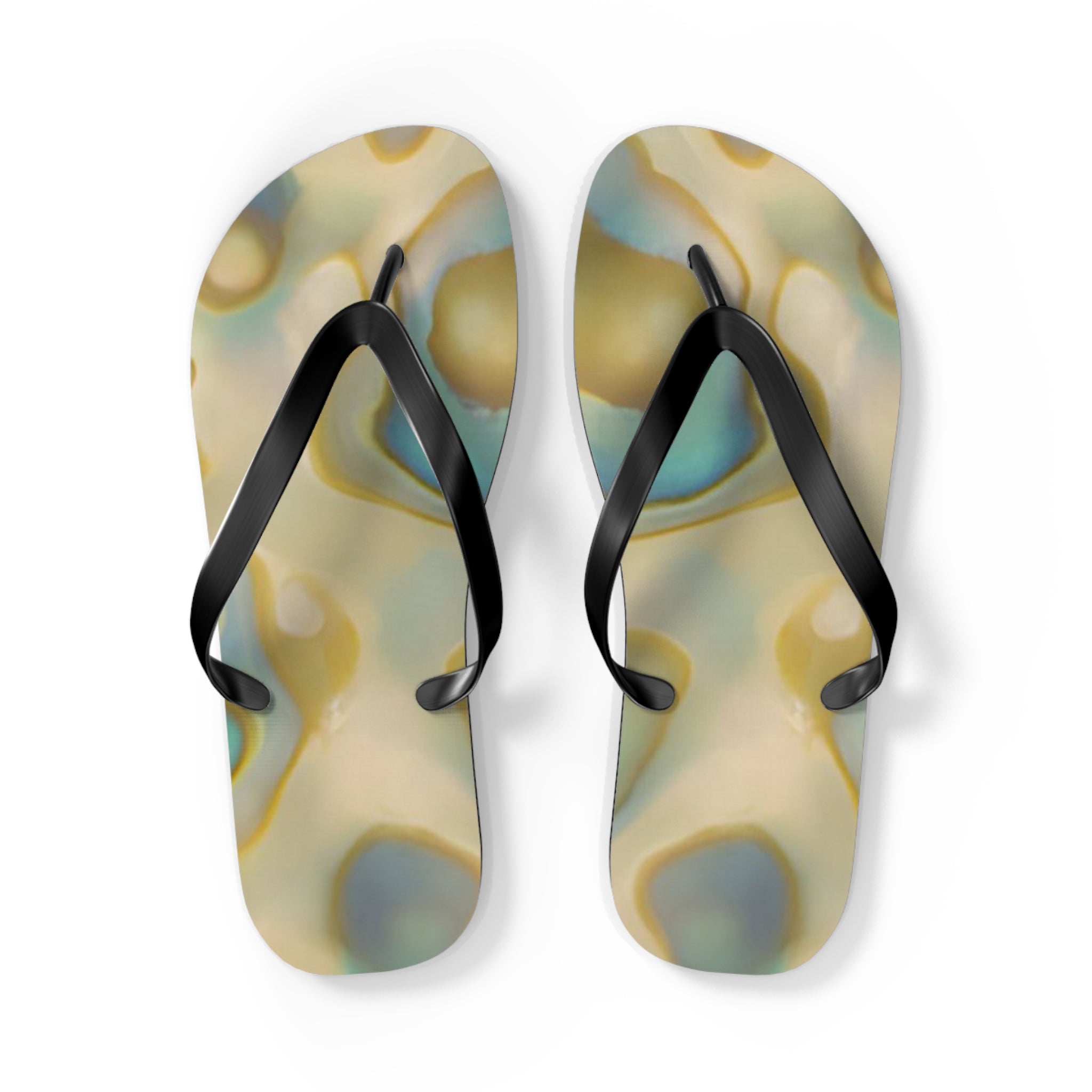New Zealand Paua Shell Design Inspired Jandals