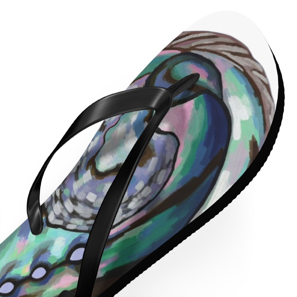 Aotearoa New Zealand Paua Print Jandals | Abalone Design
