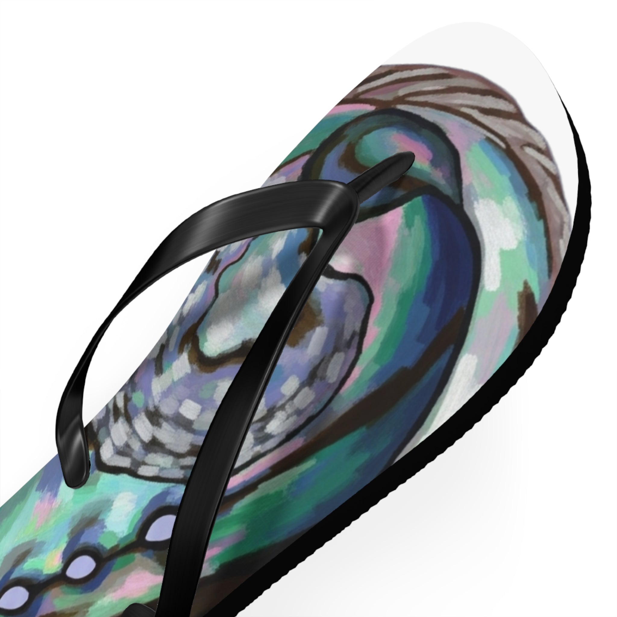 Aotearoa New Zealand Paua Print Jandals | Abalone Design