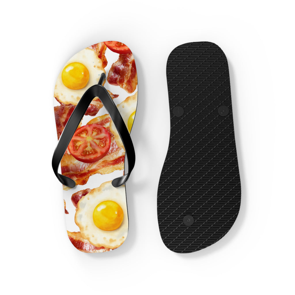 Quirky Bacon, Eggs & Tomato Jandals