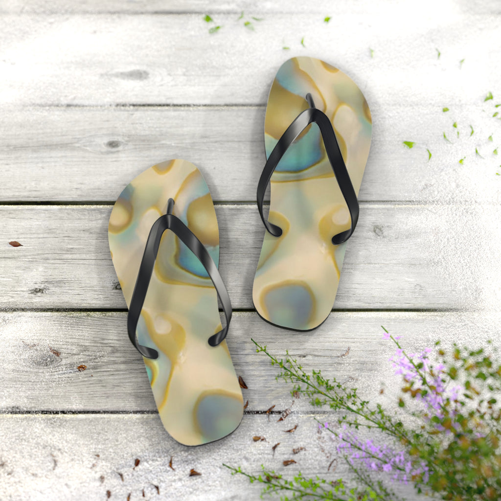 New Zealand Paua Shell Design Inspired Jandals