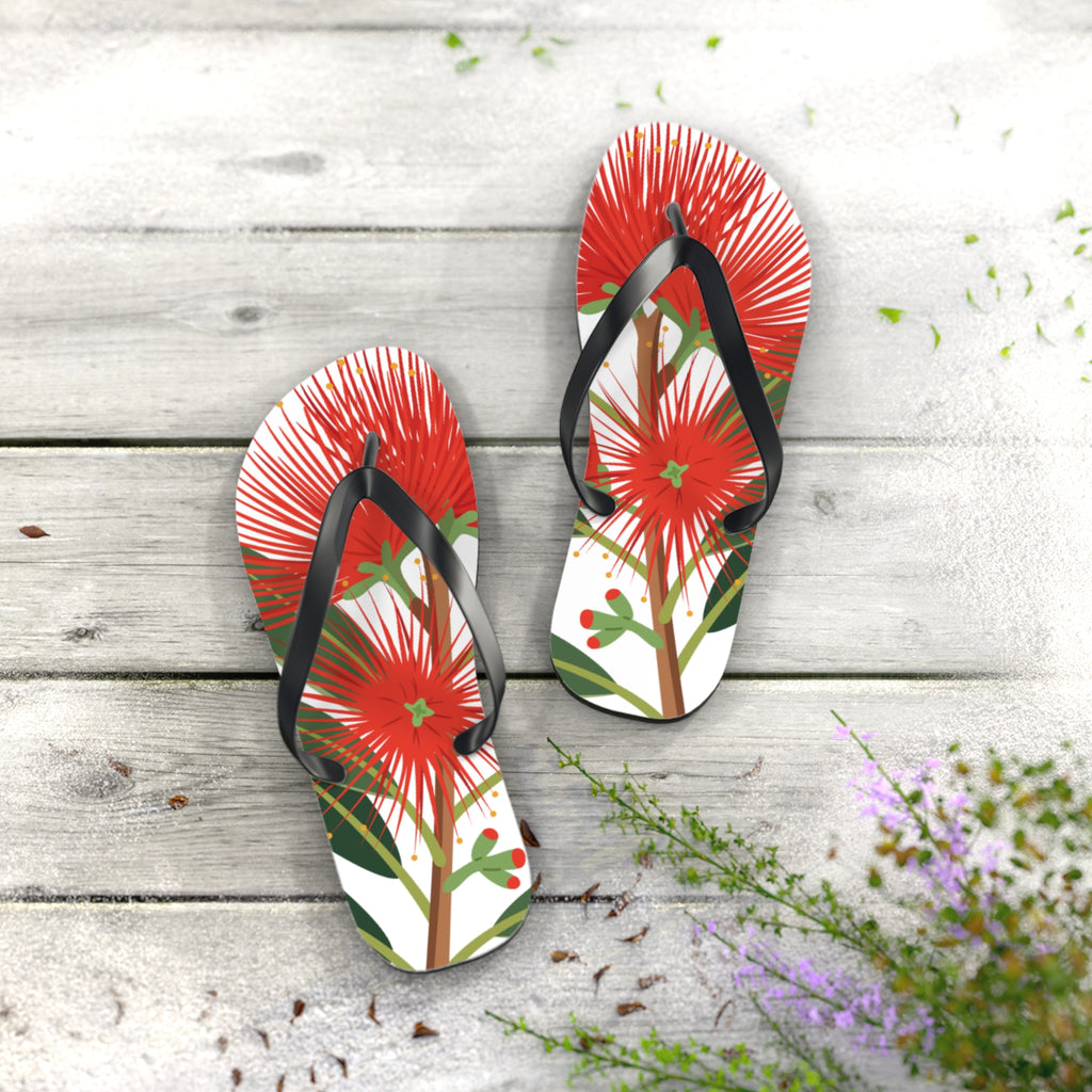 Aotearoa New Zealand Pohutukawa Jandals