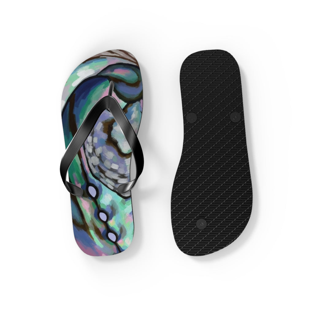 Aotearoa New Zealand Paua Print Jandals | Abalone Design