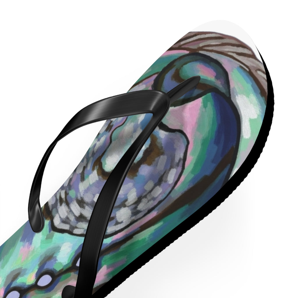 Aotearoa New Zealand Paua Print Jandals | Abalone Design