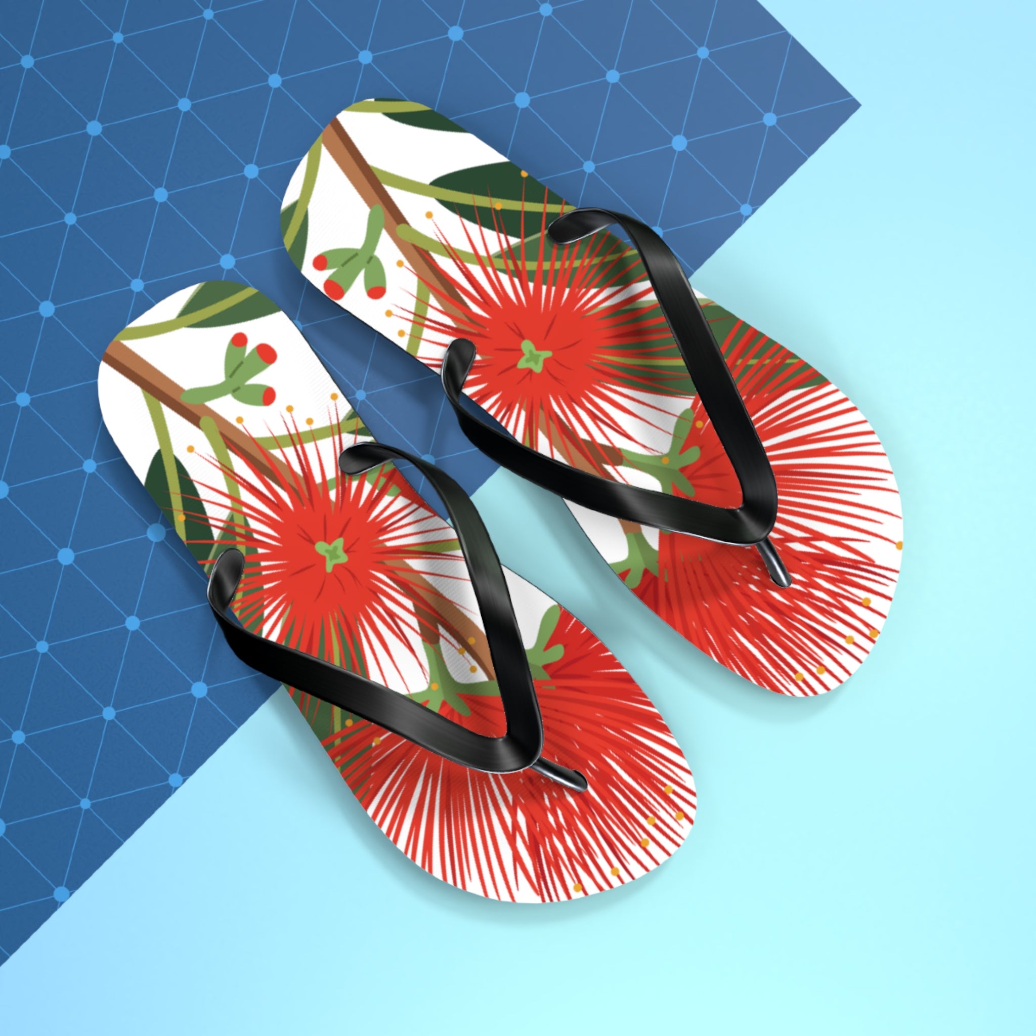 Aotearoa New Zealand Pohutukawa Jandals