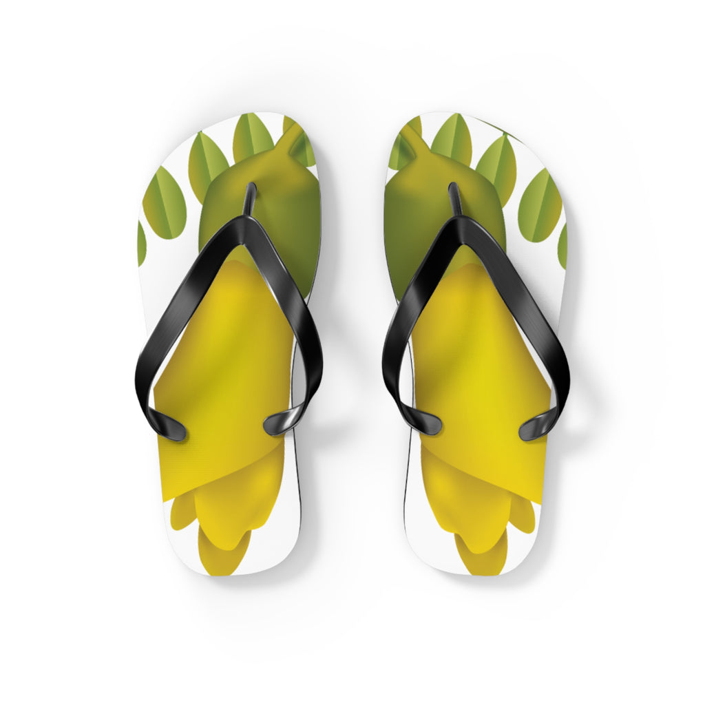 Kowhai Flower Jandals | Aotearoa New Zealand Gift