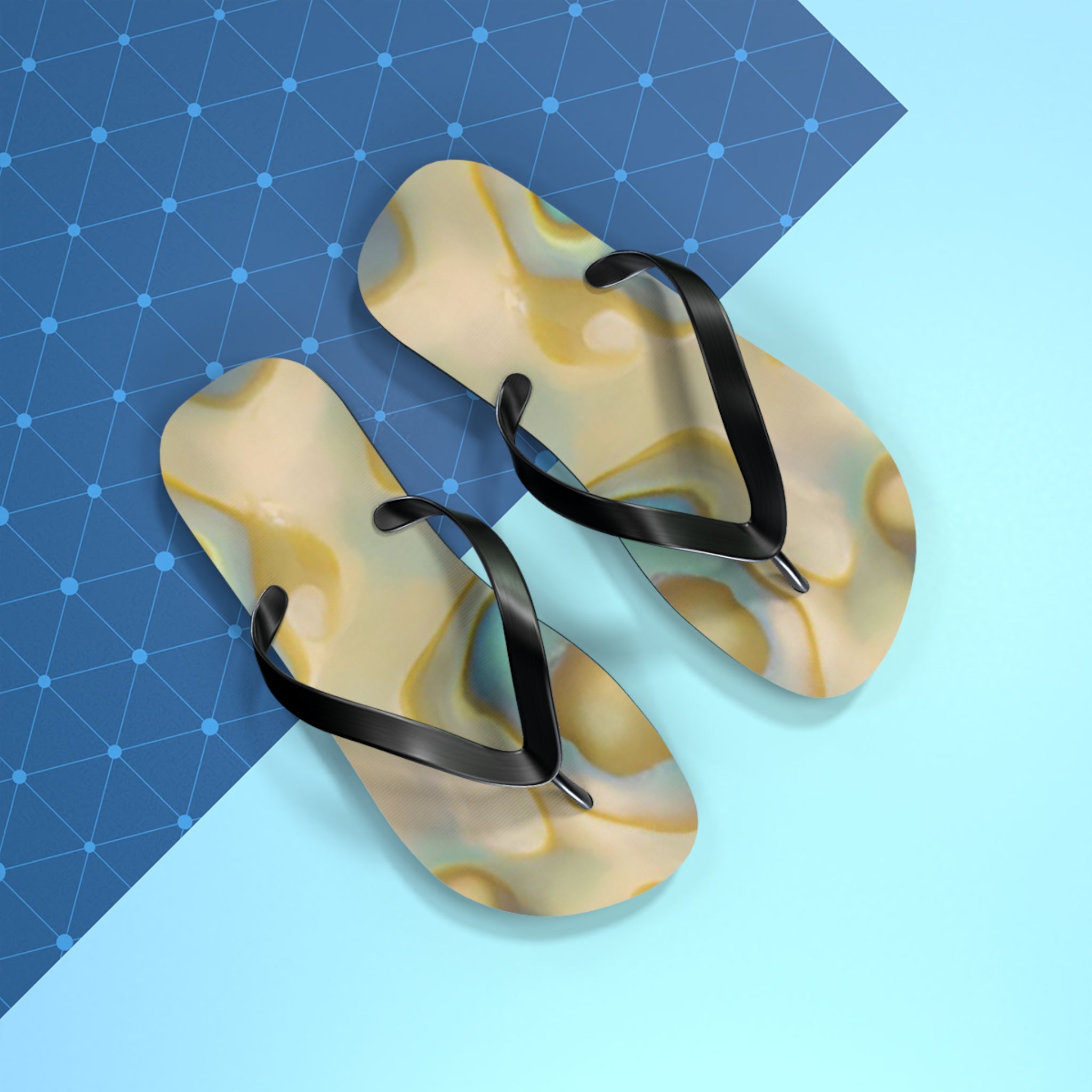New Zealand Paua Shell Design Inspired Jandals