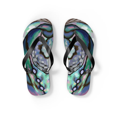 Aotearoa New Zealand Paua Print Jandals | Abalone Design