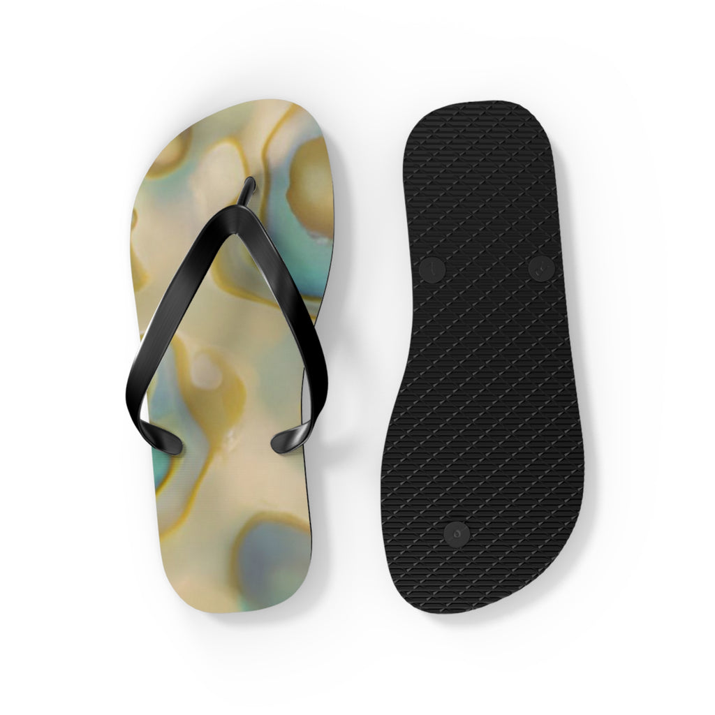 New Zealand Paua Shell Design Inspired Jandals