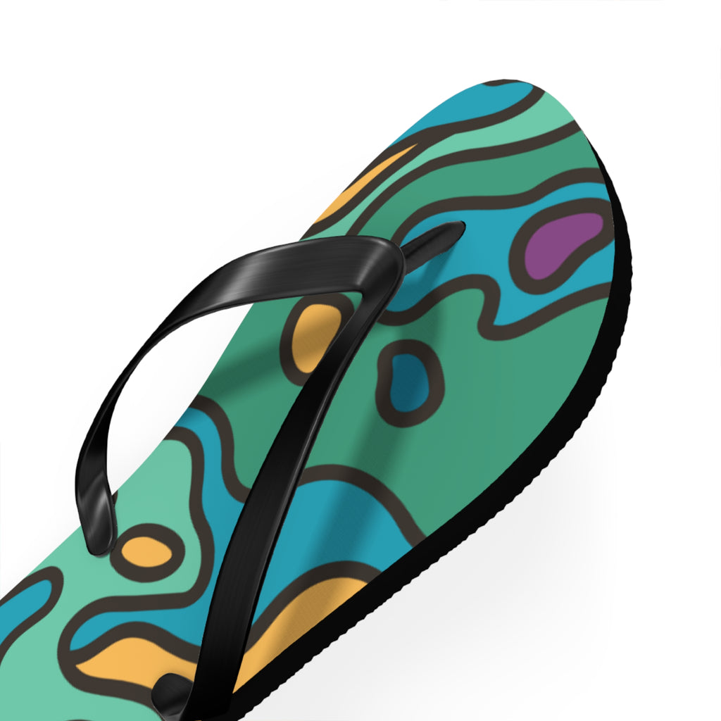 Paua Shell Design Inspired Jandals - Aotearoa New Zealand Footwear