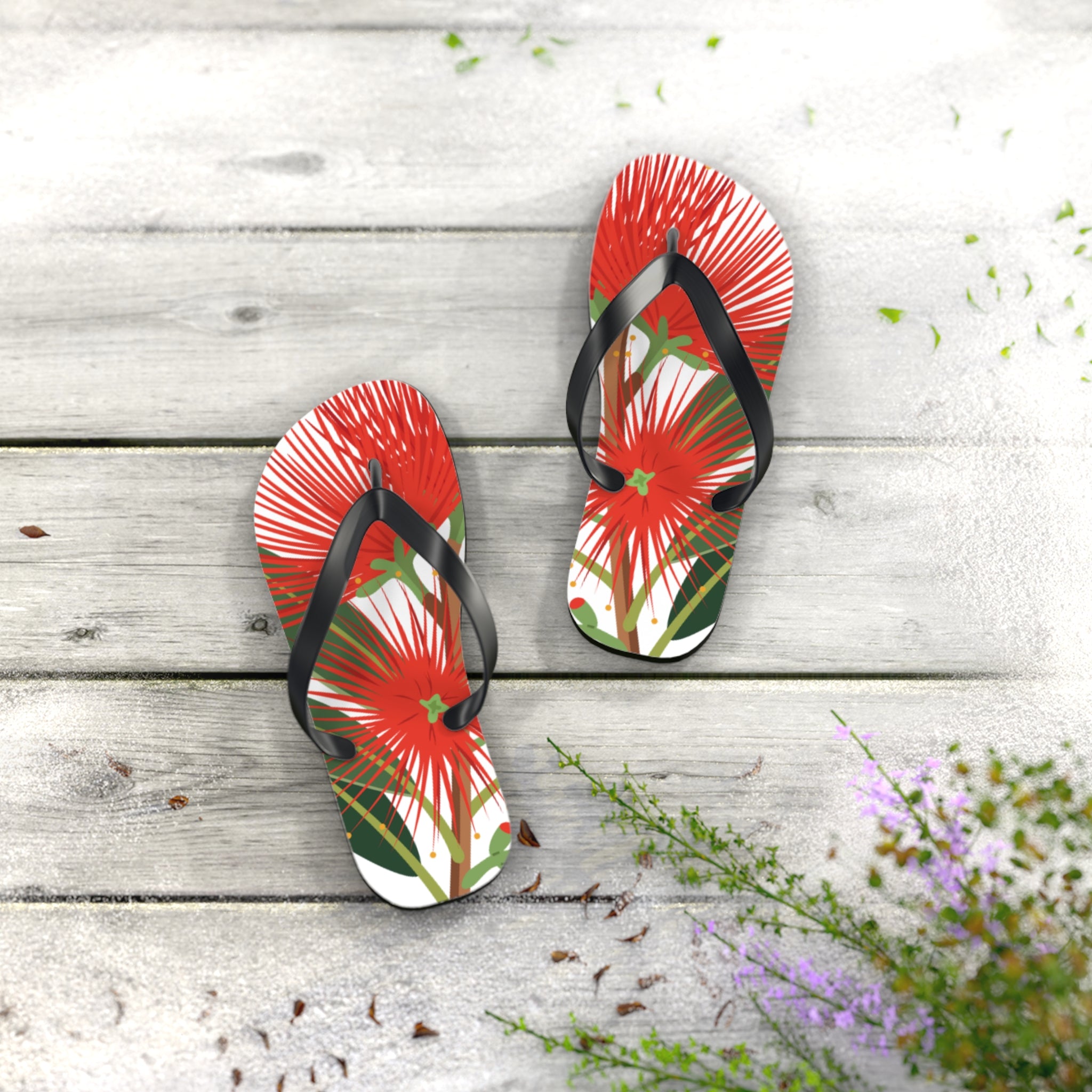 Aotearoa New Zealand Pohutukawa Jandals