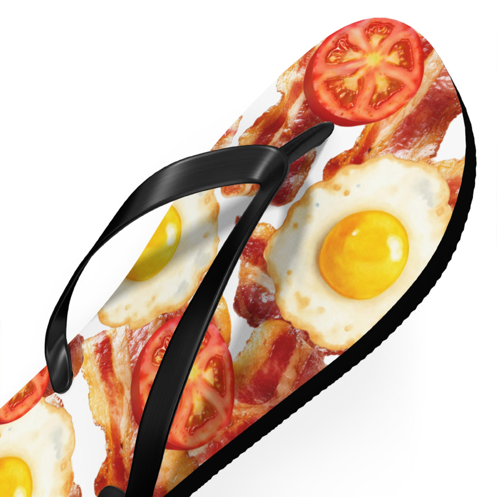 Quirky Bacon, Eggs & Tomato Jandals