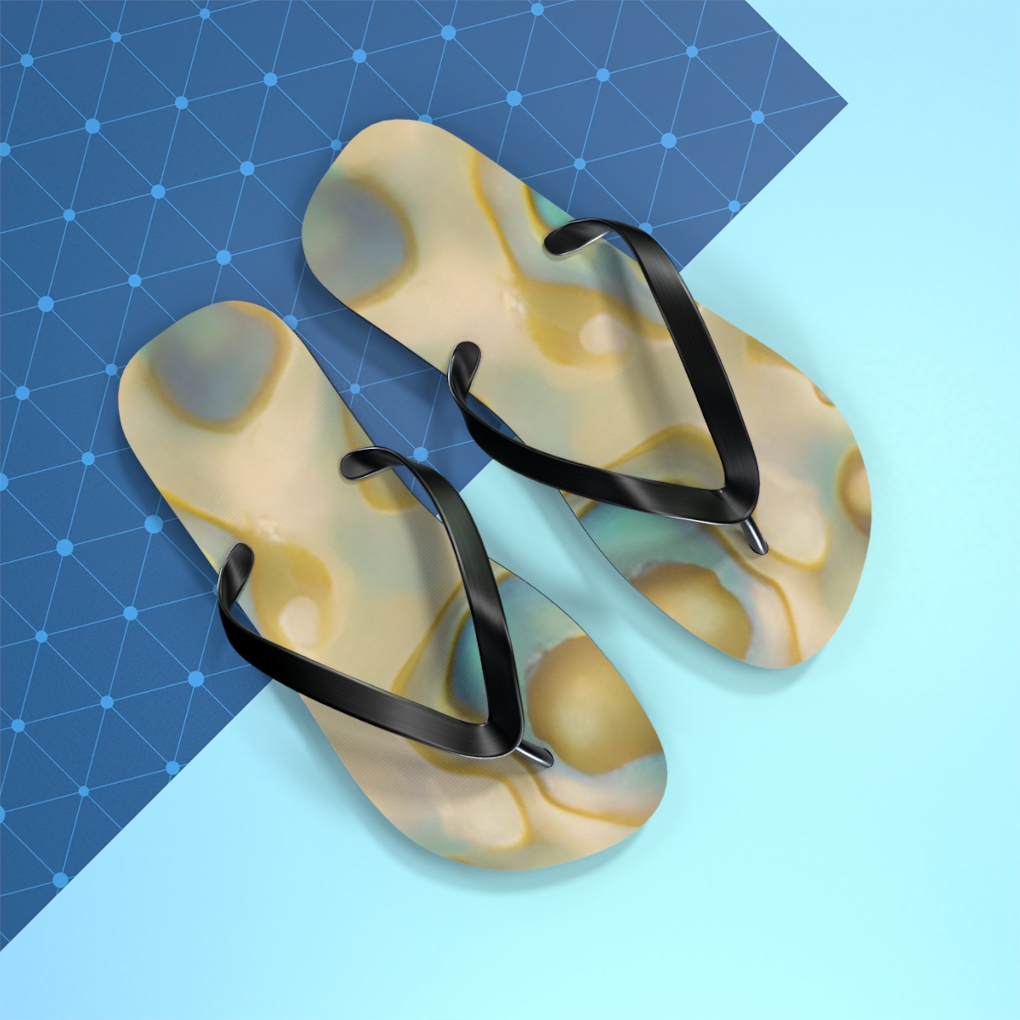 New Zealand Paua Shell Design Inspired Jandals