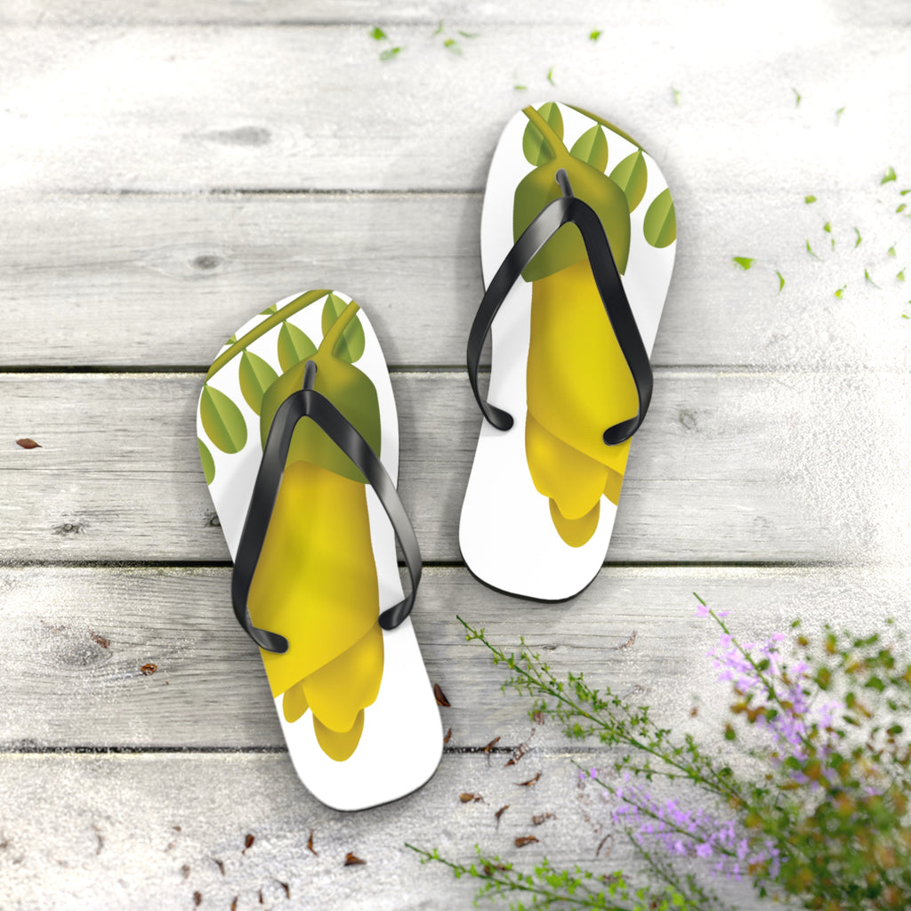 Kowhai Flower Jandals | Aotearoa New Zealand Gift