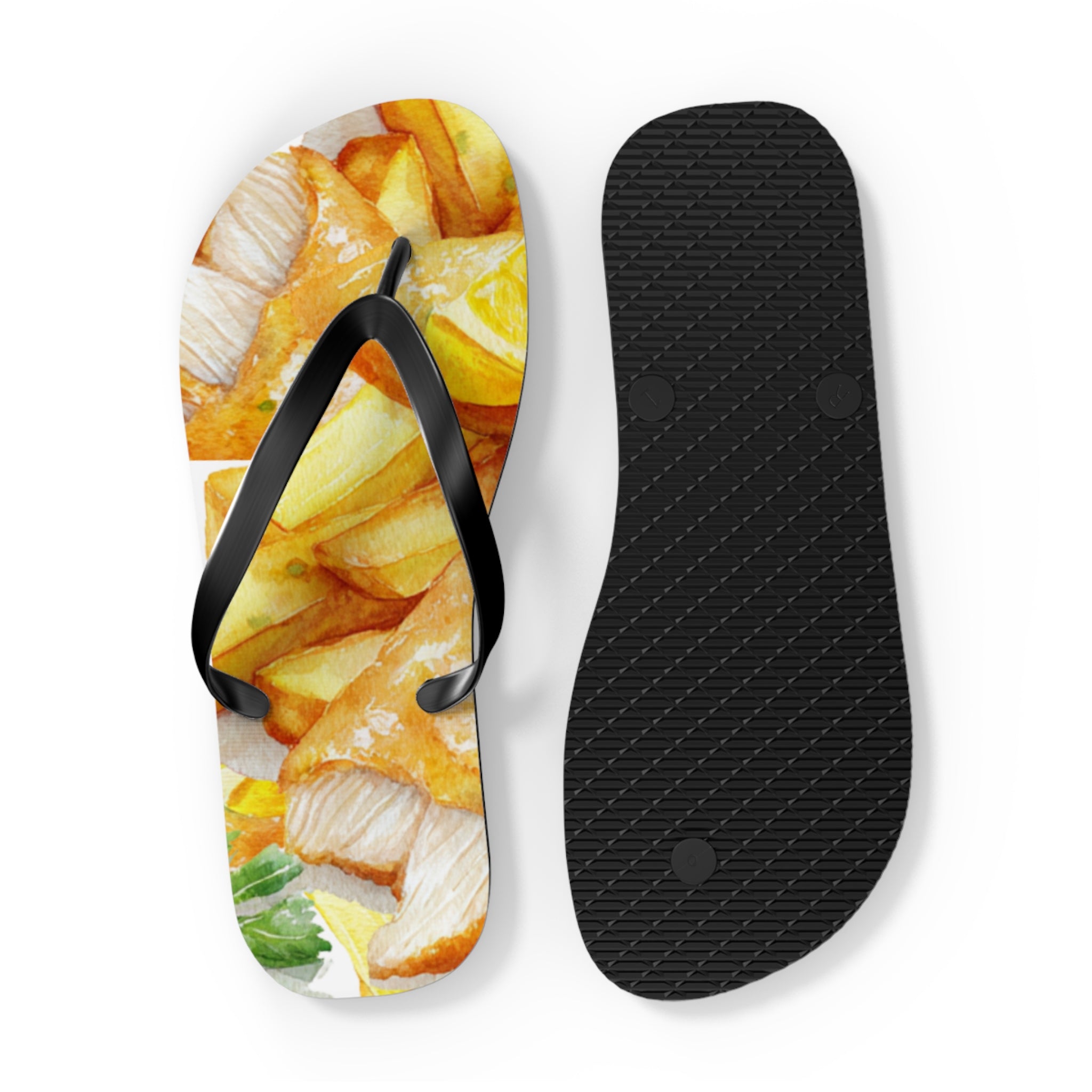 Fish 'n' Chips Jandals | Aotearoa New Zealand Quirky Design