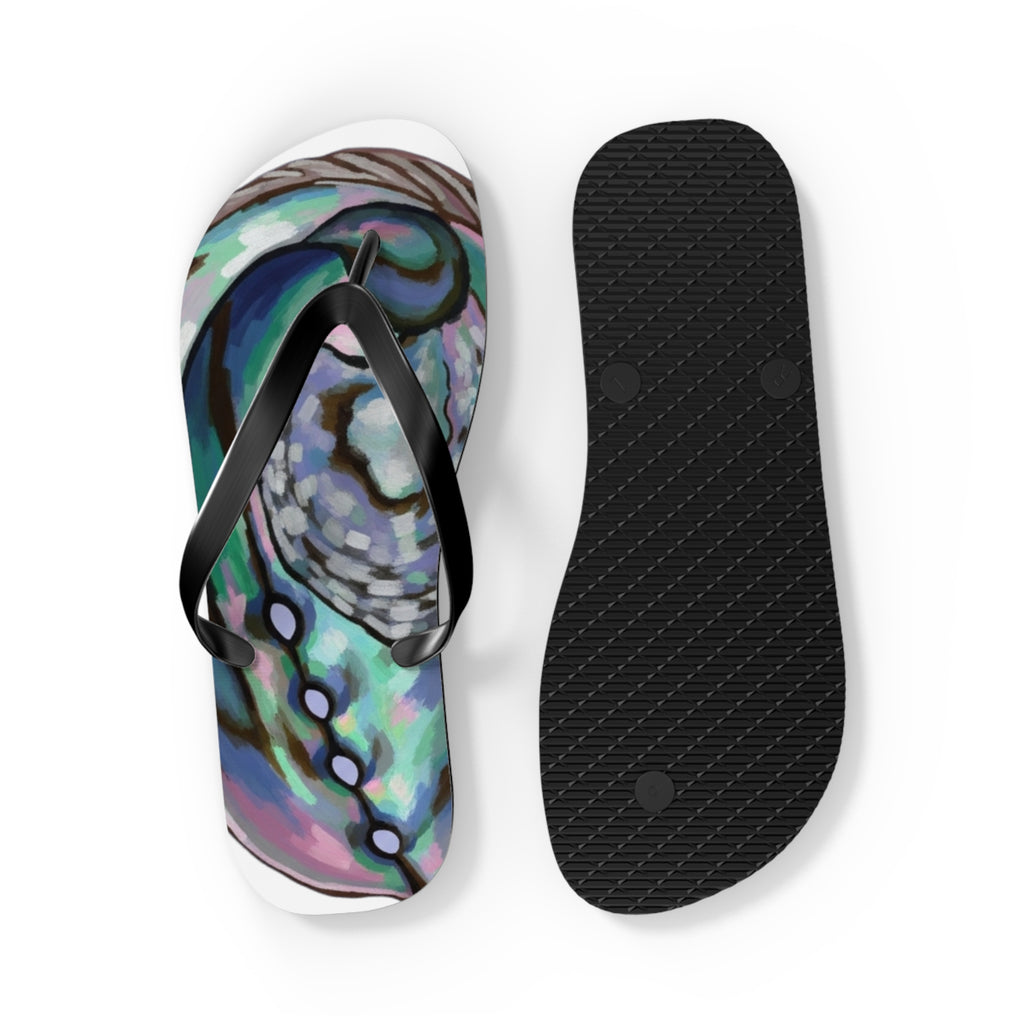 Aotearoa New Zealand Paua Print Jandals | Abalone Design