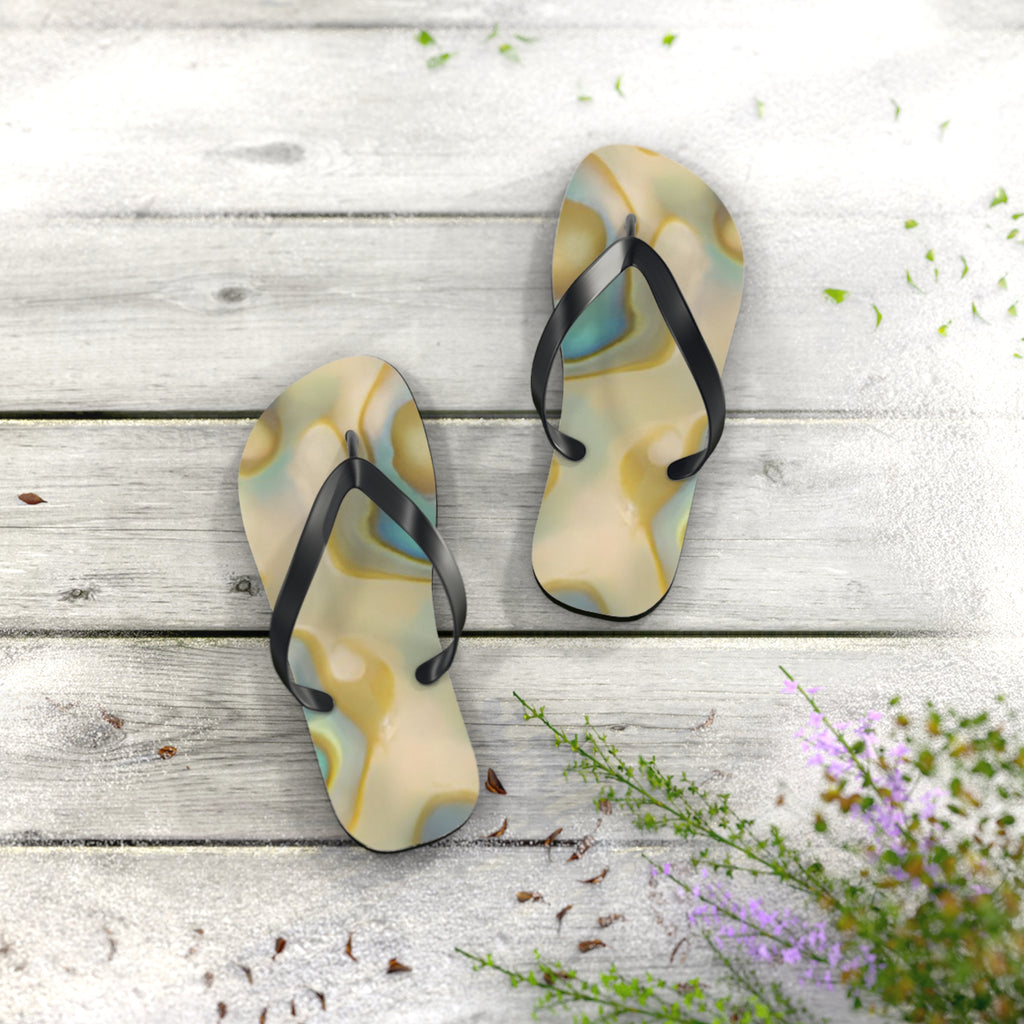 New Zealand Paua Shell Design Inspired Jandals