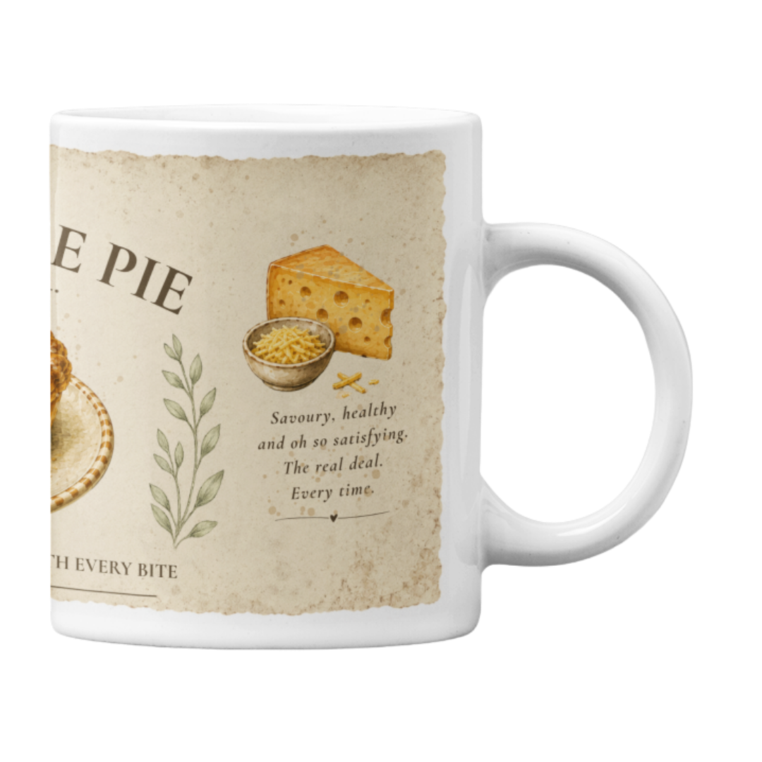 "Steak & Cheese Pie" Mug
