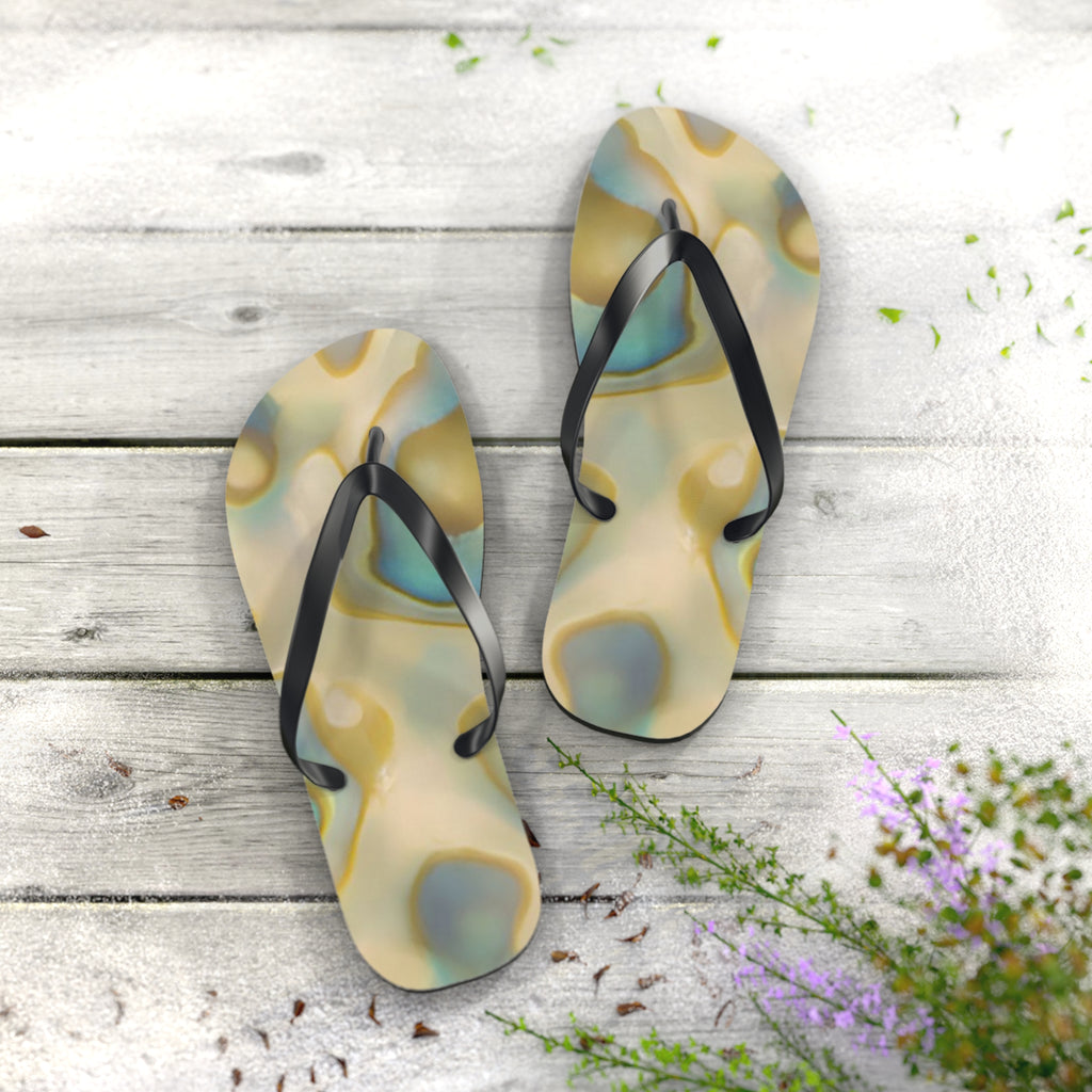 New Zealand Paua Shell Design Inspired Jandals