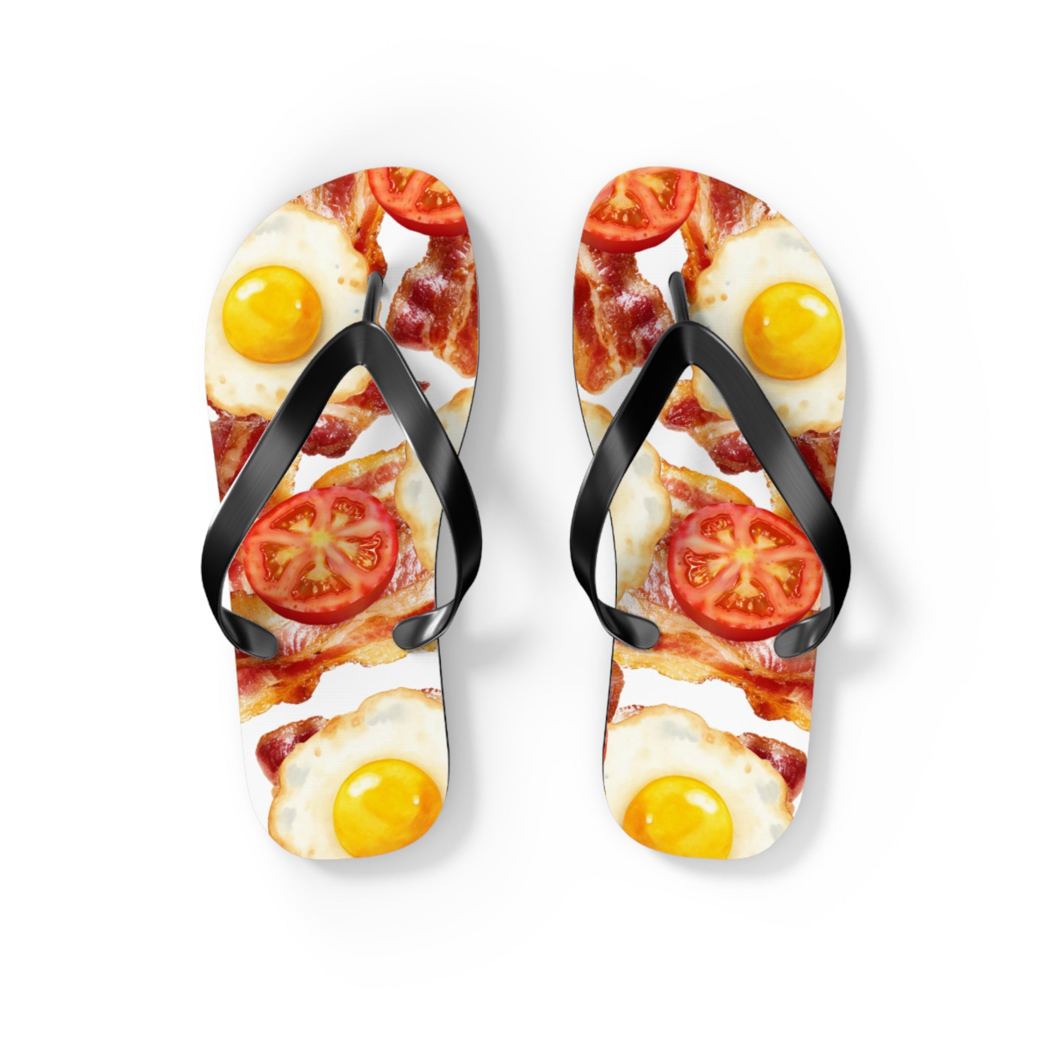 Quirky Bacon, Eggs & Tomato Jandals