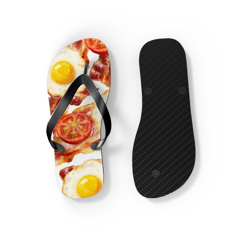Quirky Bacon, Eggs & Tomato Jandals