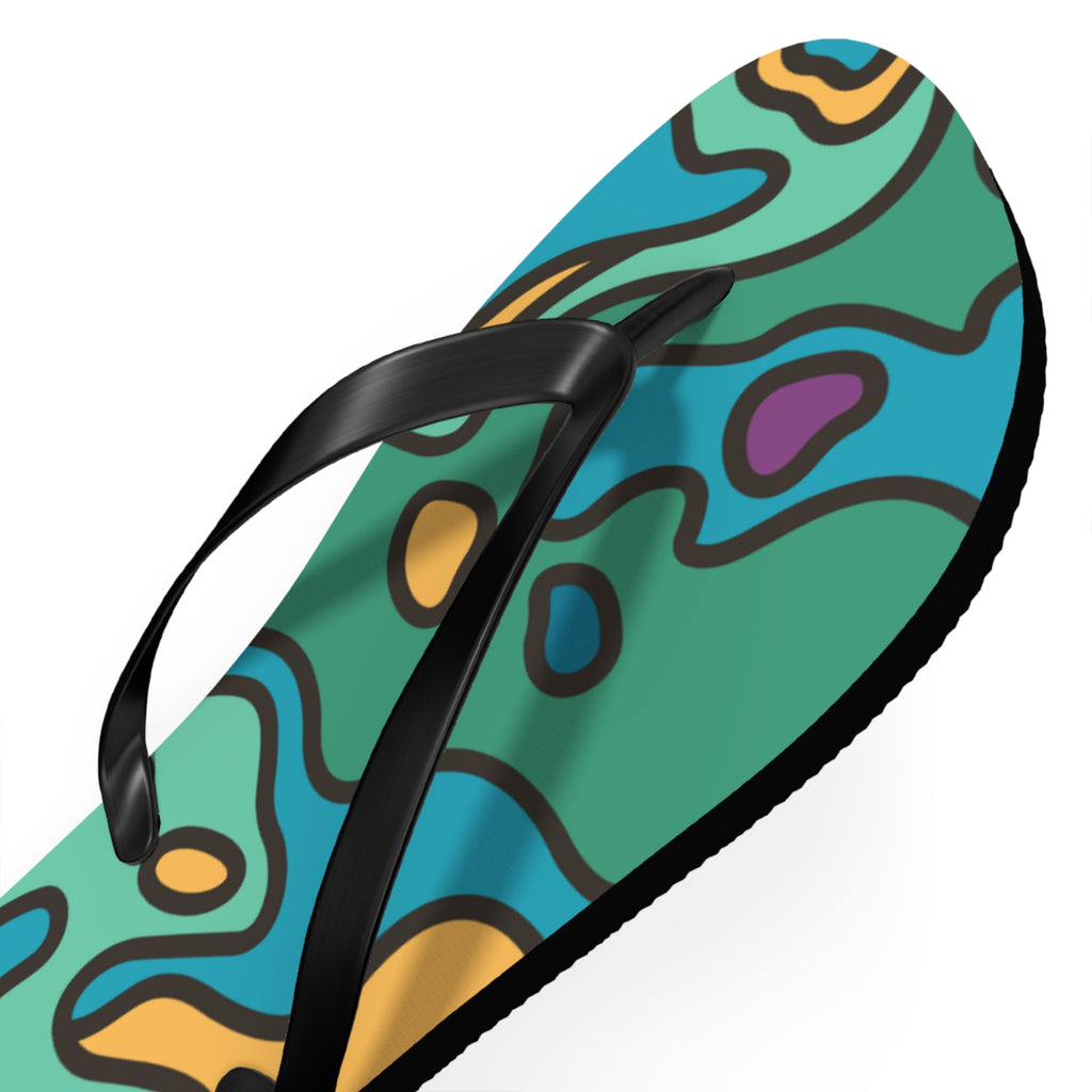 Paua Shell Design Inspired Jandals - Aotearoa New Zealand Footwear