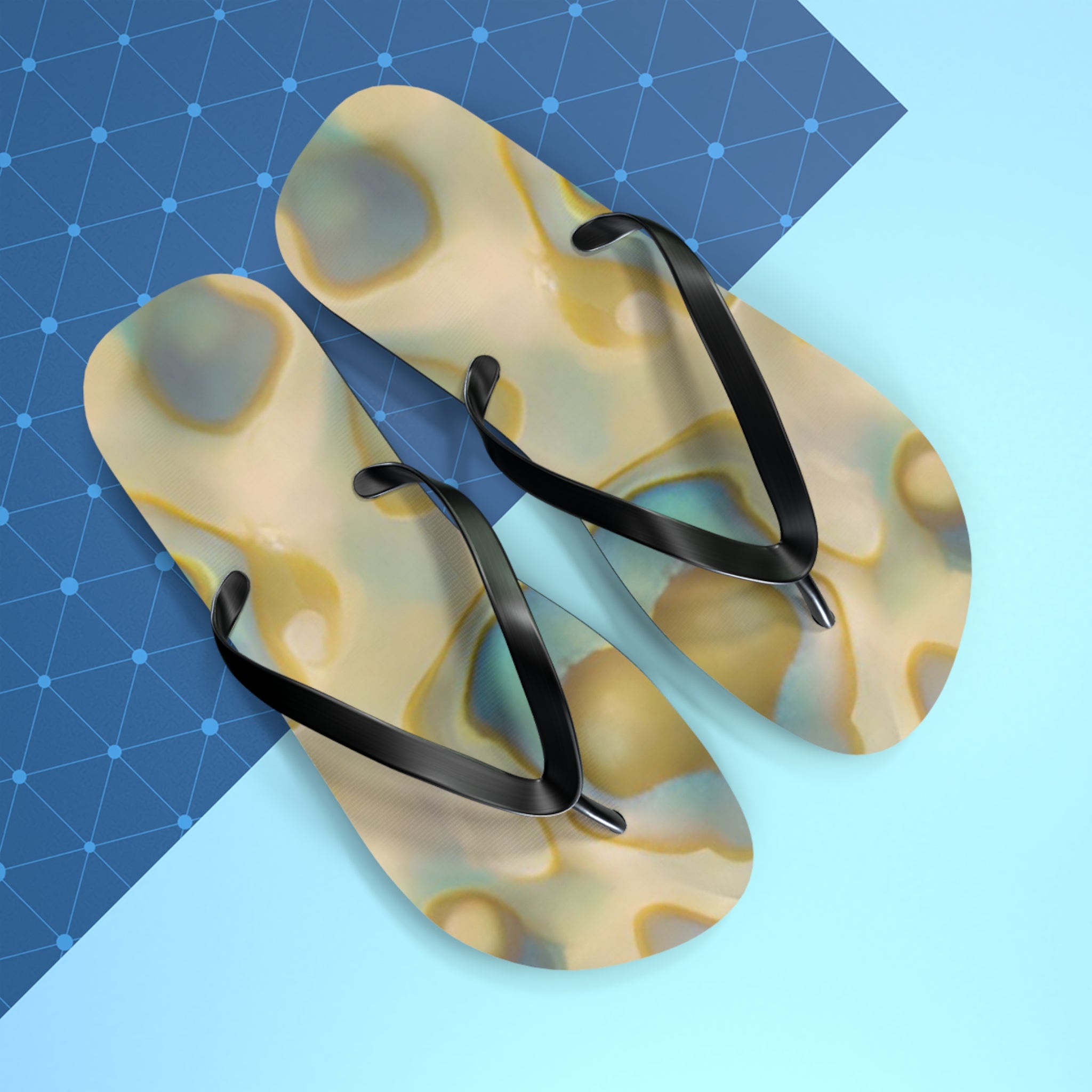 New Zealand Paua Shell Design Inspired Jandals