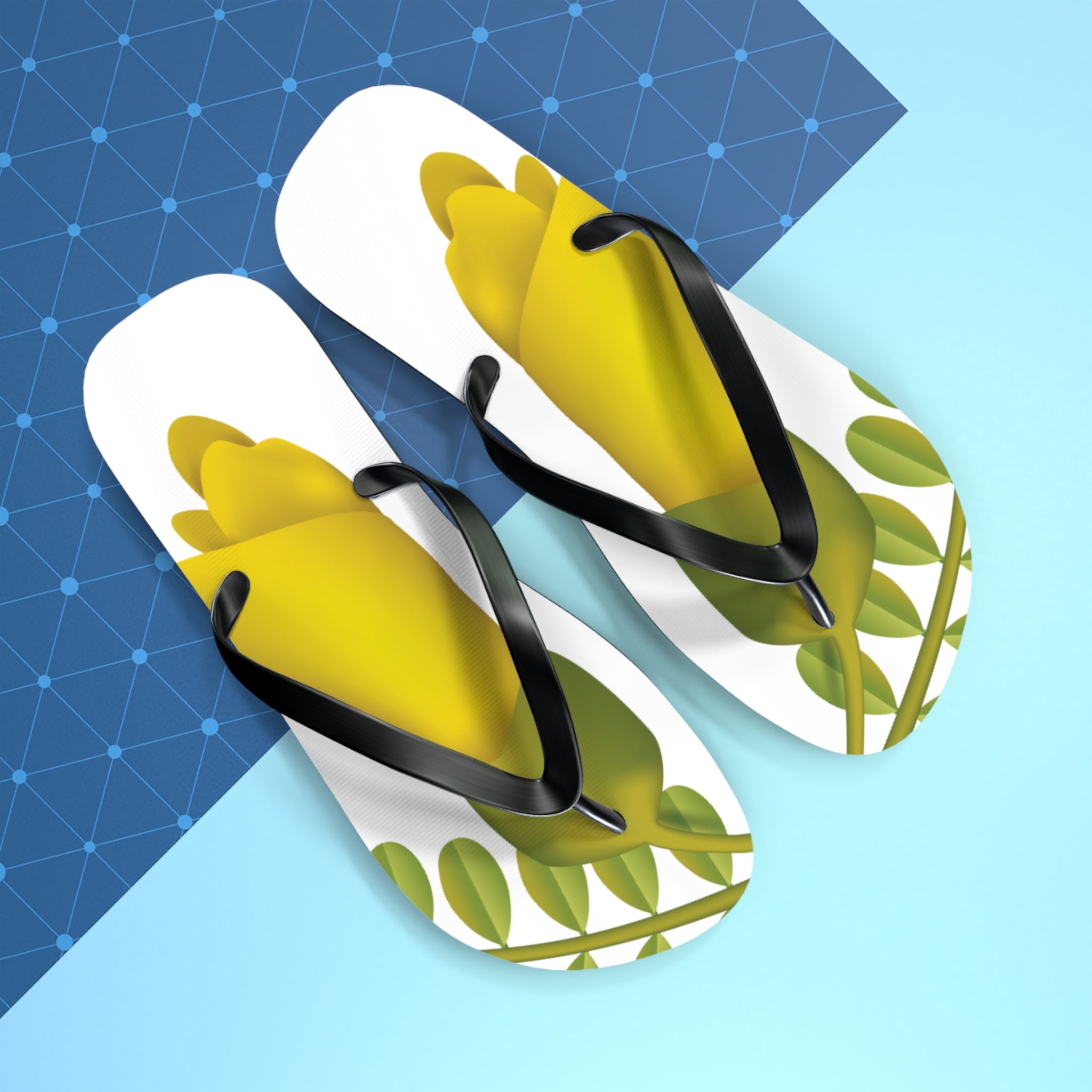 Kowhai Flower Jandals | Aotearoa New Zealand Gift