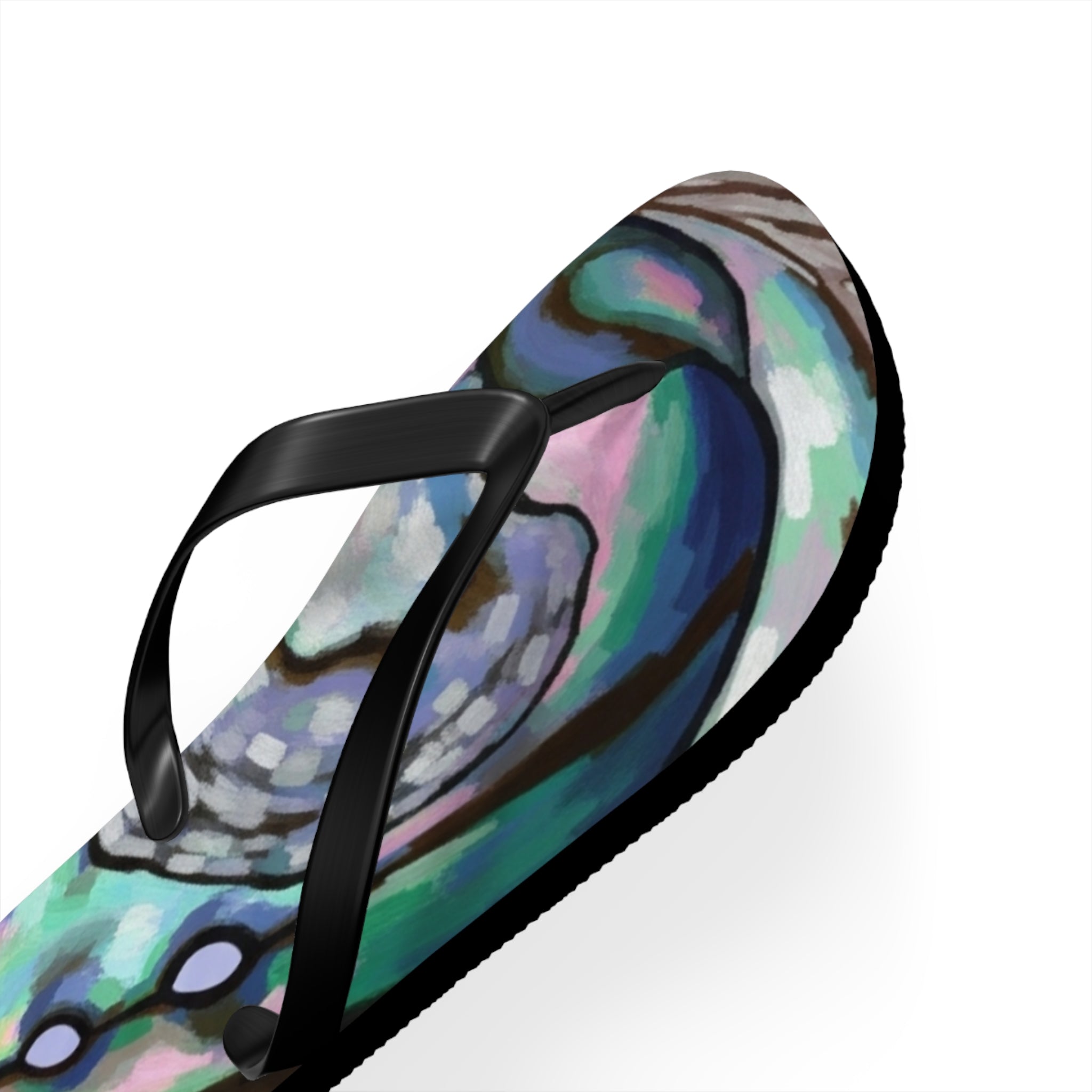 Aotearoa New Zealand Paua Print Jandals | Abalone Design