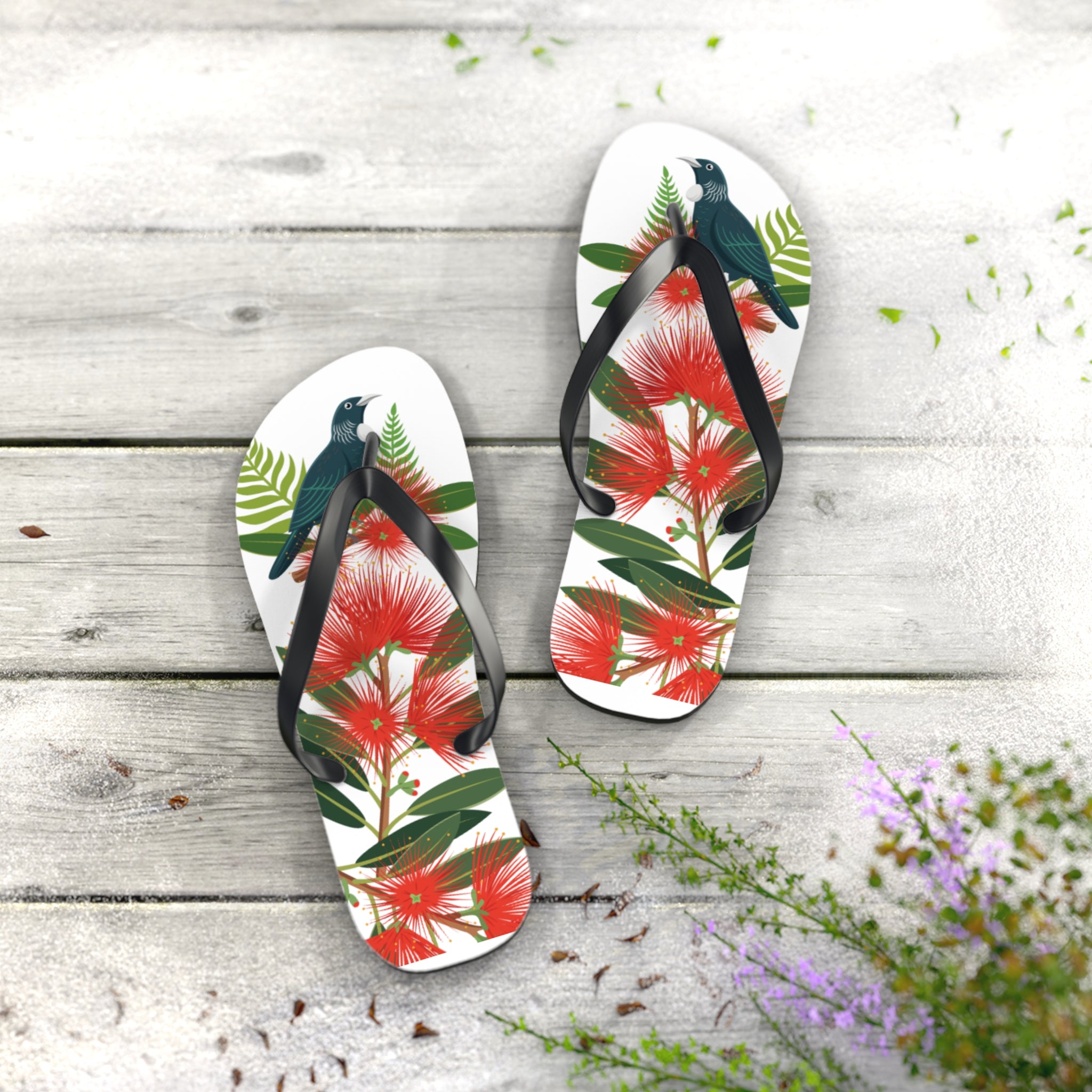 New Zealand Tui Pohutukawa Jandals