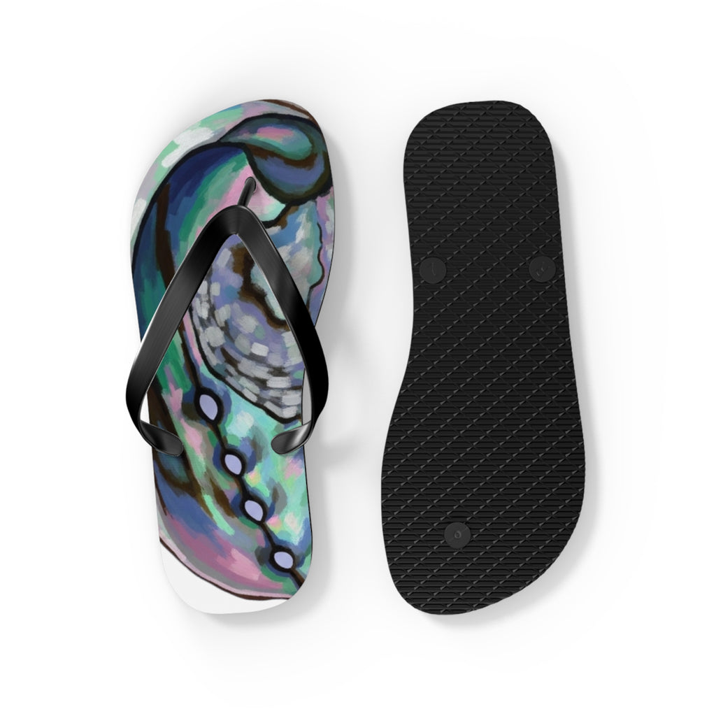 Aotearoa New Zealand Paua Print Jandals | Abalone Design
