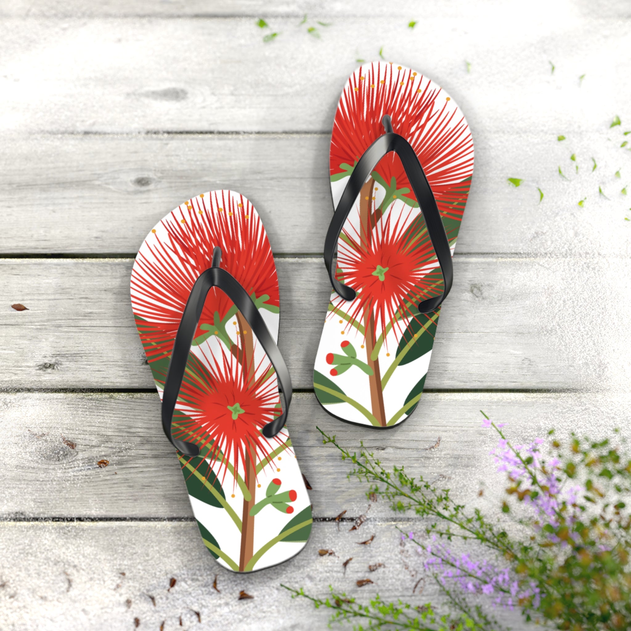 Aotearoa New Zealand Pohutukawa Jandals