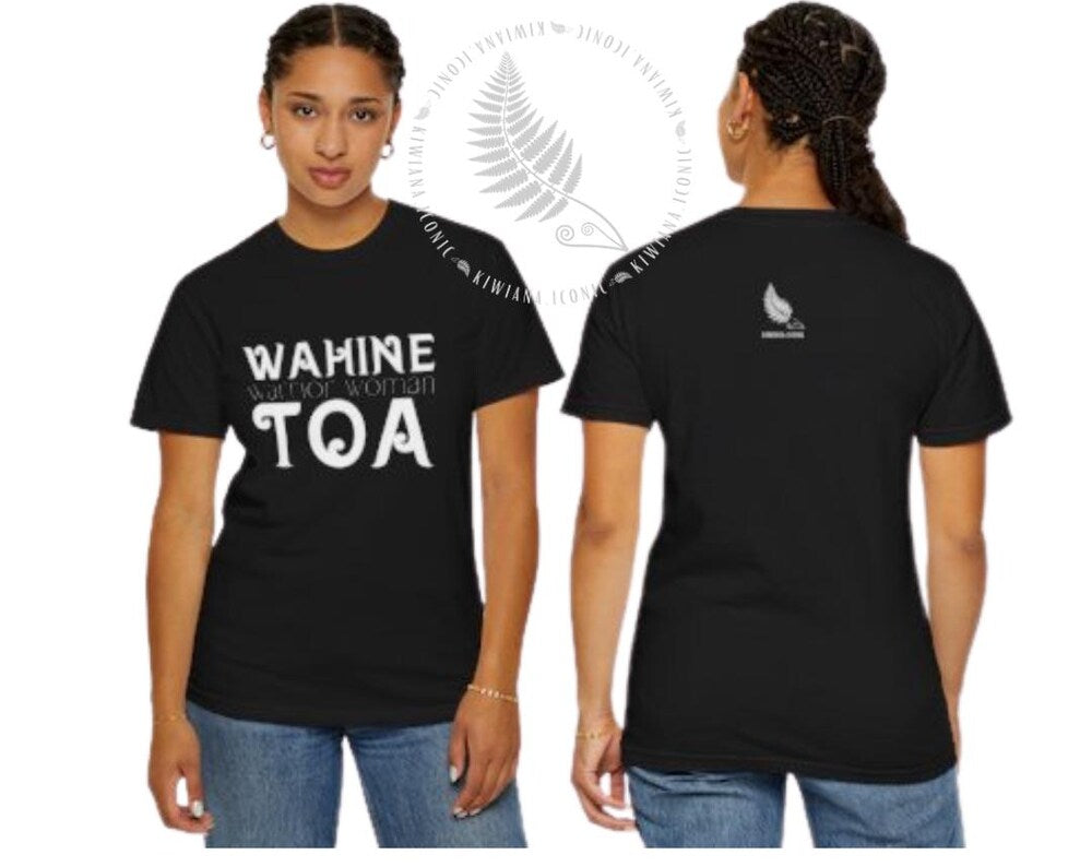 Wahine Toa Warrior Woman Aotearoa New Zealand Design T-shirt