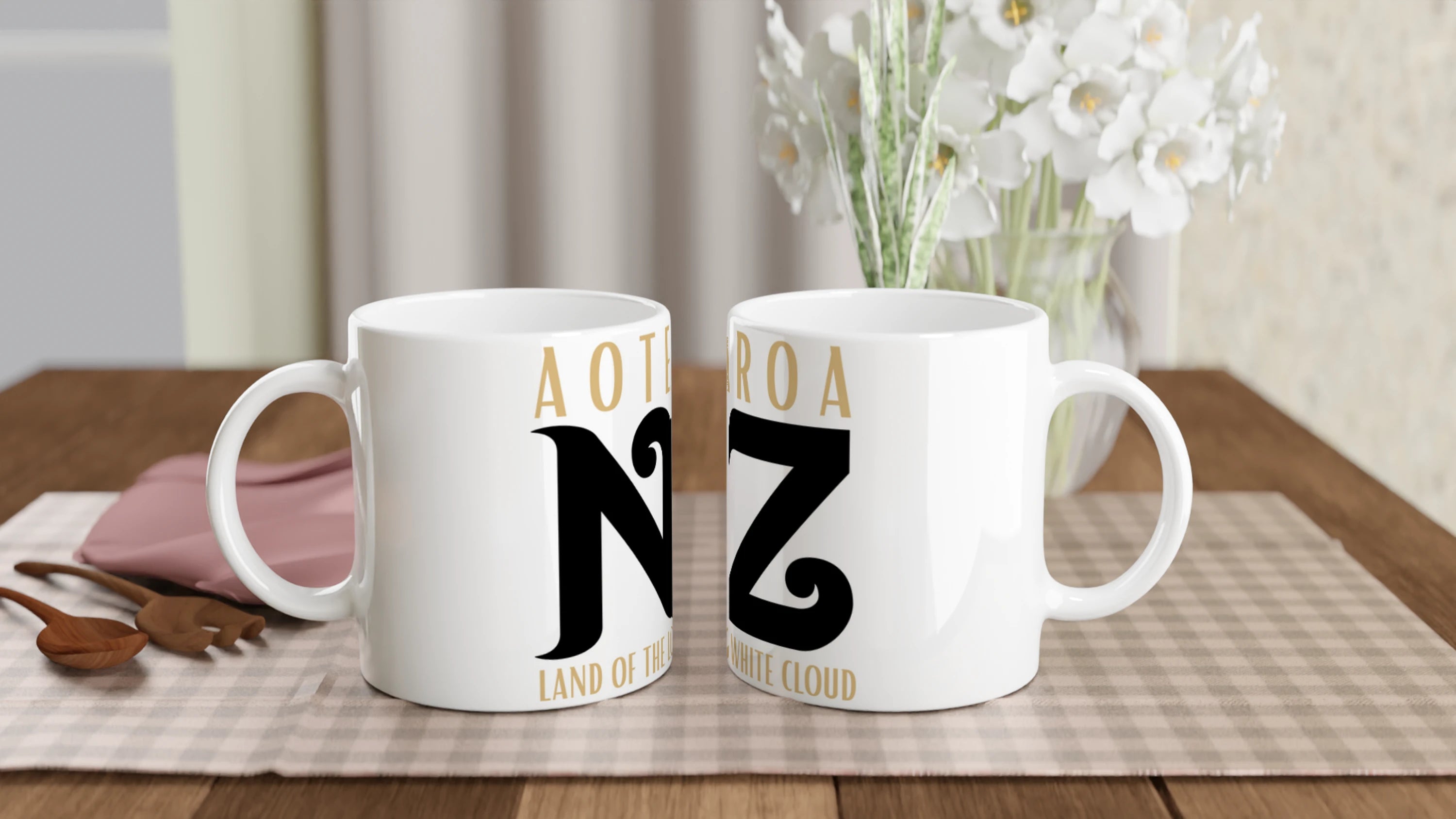 Aotearoa New Zealand White 11oz Ceramic Mug