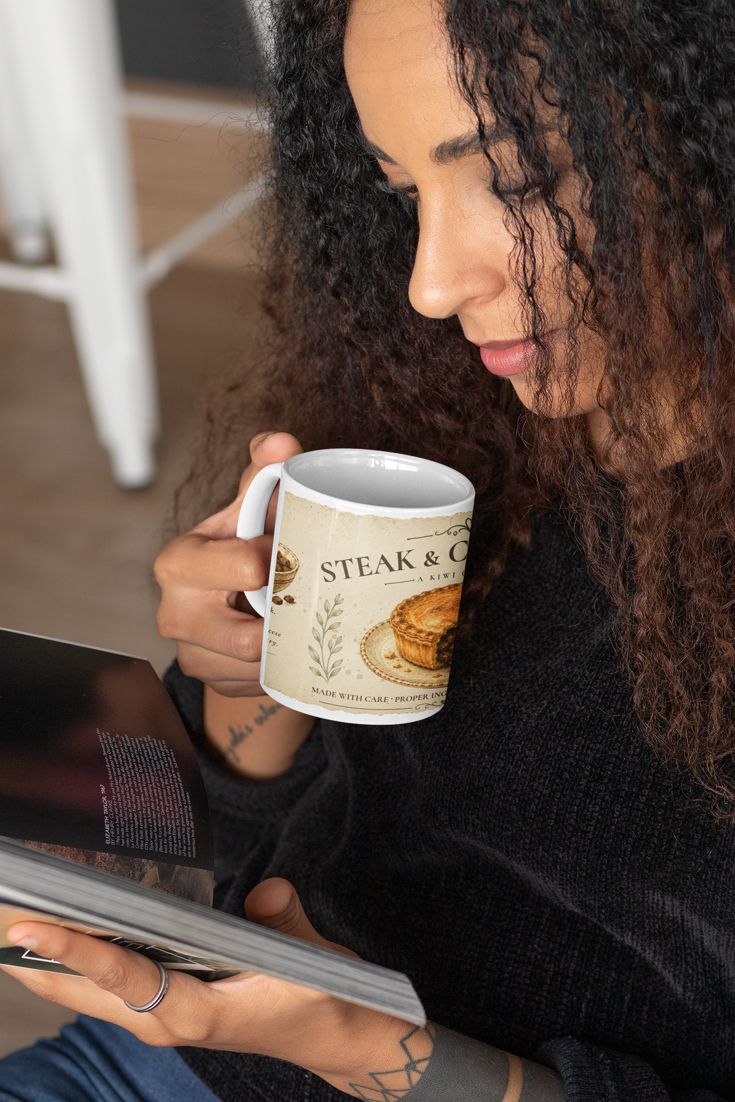 "Steak & Cheese Pie" Mug